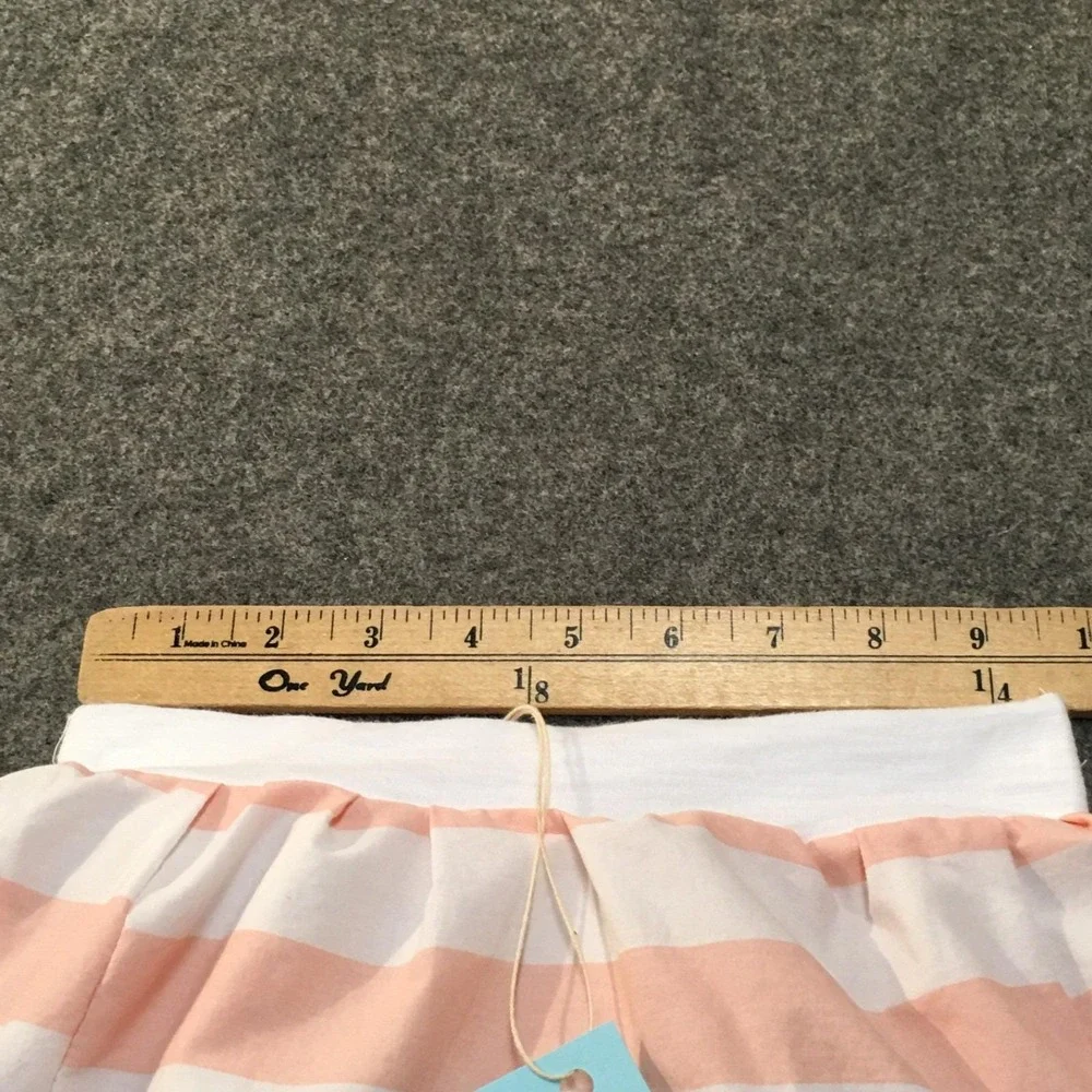 Skirt Girls‎ 4 100% Cotton Maxi Lined Pink Stripe Ruffle Tier Mom and Pop's Kids